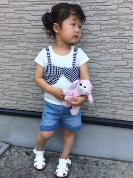 ぷっぷりんさん（キッズ・90cm）の夏コーディネート