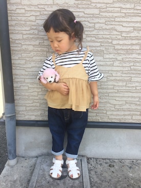 ぷっぷりんさん（キッズ・90cm）の夏コーディネート