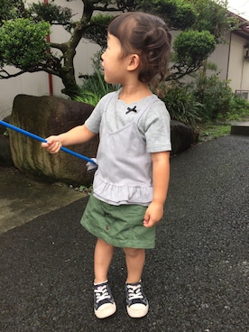 ぷっぷりんさん（キッズ・90cm）の夏コーディネート