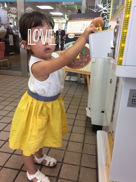 「babygap」｜「アイテム（その他）」を使った、ぷっぷりんさん（キッズ・90cm）の夏コーディネート