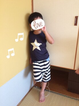 ぷっぷりんさん(キッズ・90cm)の夏コーディネート