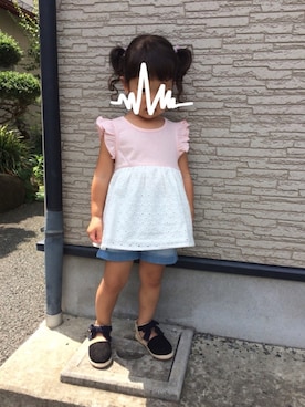 ぷっぷりんさん（キッズ・90cm）の夏コーディネート