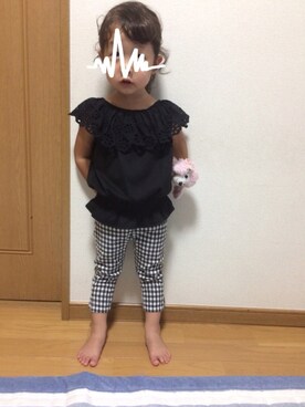 ぷっぷりんさん（キッズ・90cm）の夏コーディネート