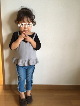 ぷっぷりんさん（キッズ・90cm）の秋コーディネート