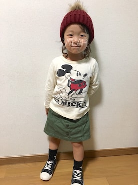 ぷっぷりんさん（キッズ・90cm）の秋コーディネート