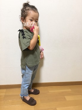 ぷっぷりんさん（キッズ・90cm）の秋コーディネート