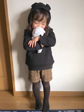 ぷっぷりんさん（キッズ・90cm）の冬コーディネート