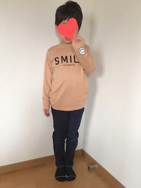 「jeans-b（ジーンズベー）のアイテム」を使った、ぷっぷりんさん（キッズ・130cm）の春コーディネート