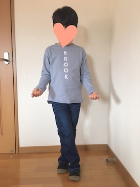「水色」｜ぷっぷりんさん（キッズ・130cm）の春コーディネート