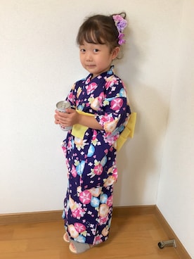 「お祭りコーデ」｜「アイテム（その他）」を使った、ぷっぷりんさん（キッズ・100cm）の夏コーディネート