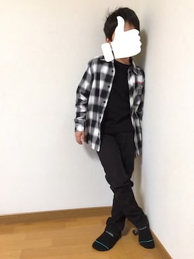 「9歳男の子」｜ぷっぷりんさん（キッズ・100cm）の秋コーディネート
