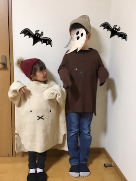 「9歳男の子」｜ぷっぷりんさん（キッズ・100cm）の秋コーディネート