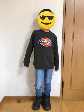 「9歳男の子」｜ぷっぷりんさん（キッズ・100cm）の冬コーディネート