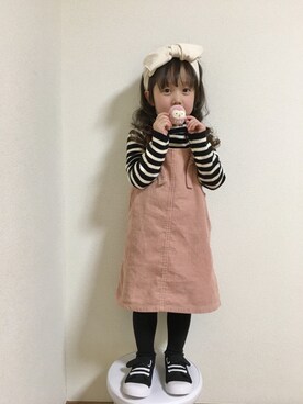 ジャンパースカートを使った 5歳女の子 の人気ファッションコーディネート Wear