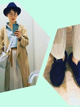「UNTITLED（アンタイトル）のアイテム（帽子）」を使った、KANANNE_AMさん（レディース・165cm）の春コーディネート