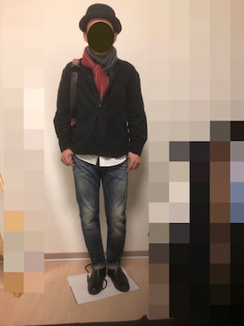 「ユニクロU」｜ミッチ100さん（メンズ・167cm）の秋コーディネート