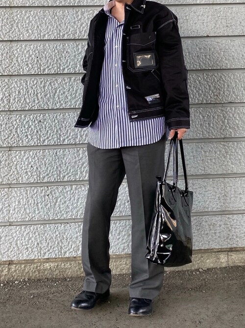 Uniqlo ユニクロ のハンドバッグを使ったメンズ人気ファッションコーディネート Sciaky