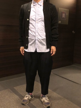 「COMME des GARCONS HOMME DEUX（コムデギャルソンオムドゥ）のアイテム（その他パンツ）」を使った、nutrientsさん（メンズ・164cm）の秋コーディネート