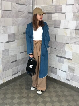 「CONVERSE TOKYO（コンバーストウキョウ）のアイテム（キャップ）」を使った、kuro74さん（レディース・165cm）の冬コーディネート