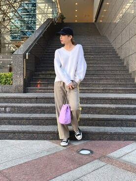「CONVERSE TOKYO（コンバーストウキョウ）のアイテム（帽子）」を使った、kuro74さん（レディース・164cm）の冬コーディネート