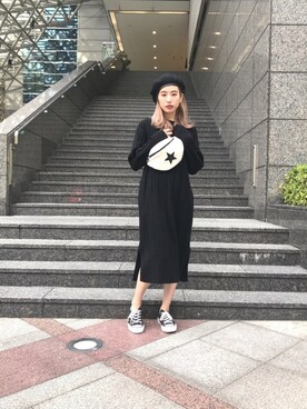 Converse Tokyo コンバーストウキョウ ニットワンピースを使った人気ファッションコーディネート Wear