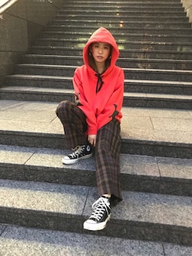「アイラブCONVERSE」｜kuro74さん（レディース・164cm）の秋コーディネート