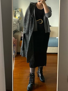 「LILY BROWN（リリーブラウン）のアイテム（ダウンジャケット/コート）」を使った、平头哥人美肚子饿さん（レディース・158cm）の冬コーディネート