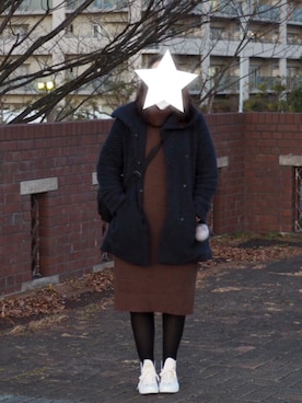 「Lui Chantant（ルイシャンタン）のアイテム」を使った、なーりんさん（レディース・168cm）の冬コーディネート
