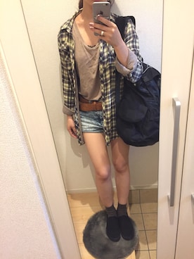 「Dip Drops（Dip Drops）のアイテム」を使った、Ellieさん（レディース・155cm）の夏コーディネート