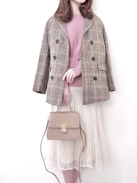 「FEERICHELU（フェリーシェル）のアイテム」を使った、❁︎ yuiko ❁︎さん（レディース・160cm）の秋コーディネート