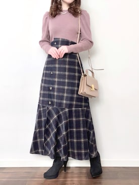 「FEERICHELU（フェリーシェル）のアイテム」を使った、❁︎ yuiko ❁︎さん（レディース・160cm）の冬コーディネート