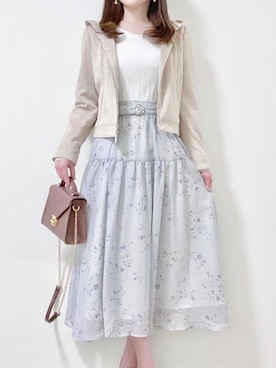 「MISCH MASCH（ミッシュマッシュ）のアイテム（ジャケット/アウター）」を使った、❁︎ yuiko ❁︎さん（レディース・160cm）の冬コーディネート