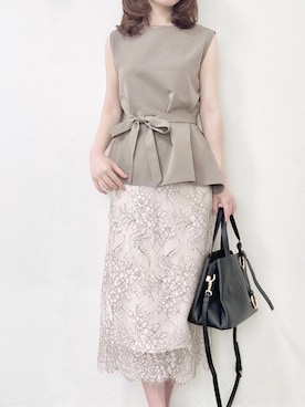 「FEERICHELU（フェリーシェル）のアイテム」を使った、❁︎ yuiko ❁︎さん（レディース・160cm）の夏コーディネート