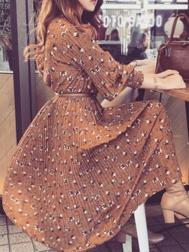 ミモレ丈ワンピース の人気ファッションコーディネート Wear