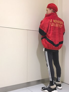 「RICK OWENS」｜「アイテム（ブルゾン）」を使った、クロカワ　リオさん（メンズ・170cm）の秋コーディネート