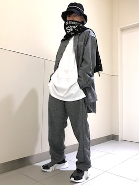「DANKE SCHON（ダンケシェーン）のアイテム（帽子）」を使った、クロカワ　リオさん（メンズ・170cm）の秋コーディネート
