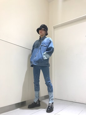 「DANKE SCHON（ダンケシェーン）のアイテム（帽子）」を使った、クロカワ　リオさん（メンズ・170cm）の冬コーディネート