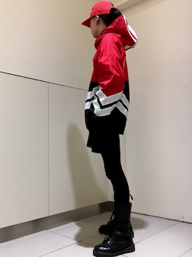 「DANKE SCHON（ダンケシェーン）のアイテム（マウンテンパーカー）」を使った、クロカワ　リオさん（メンズ・170cm）の冬コーディネート