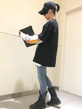「Little sunny bite（リトルサニーバイト）のアイテム」を使った、クロカワ　リオさん（メンズ・170cm）の春コーディネート