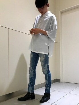 「Flap Stack（フラップスタック）のアイテム」を使った、クロカワ　リオさん（メンズ・170cm）の夏コーディネート