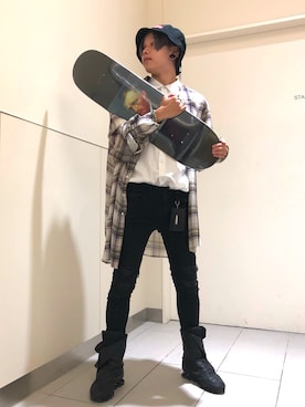 「Chica（チカ）のアイテム」を使った、クロカワ　リオさん（メンズ・170cm）の夏コーディネート