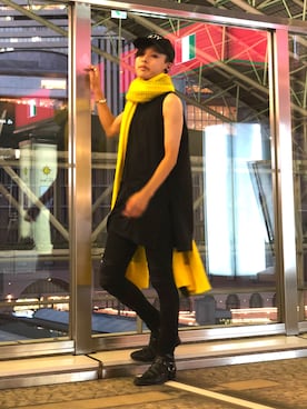 「MISBHV（ミスビヘイブ）のアイテム（帽子）」を使った、クロカワ　リオさん（メンズ・170cm）の秋コーディネート