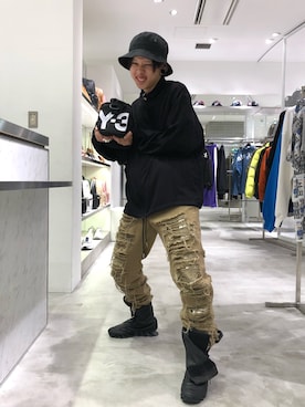 「WHITELAND（ホワイトランド）のWHITELAND/ホワイトランド/PLAIN SHIRT（シャツ/ブラウス）」を使った、クロカワ　リオさん（メンズ・170cm）の秋コーディネート