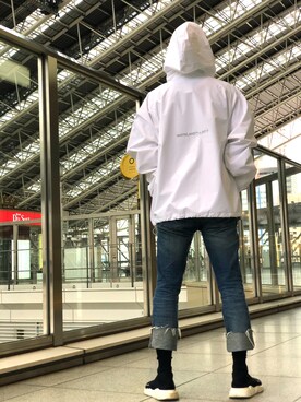 「WHITELAND（ホワイトランド）のアイテム（ブルゾン）」を使った、クロカワ　リオさん（メンズ・170cm）の秋コーディネート