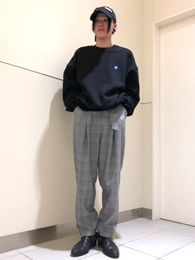 「GHOSPELL（ゴスペル）のアイテム（パンツ）」を使った、クロカワ　リオさん（メンズ・170cm）の冬コーディネート