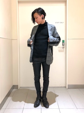「DANKE SCHON（ダンケシェーン）のアイテム（テーラードジャケット）」を使った、クロカワ　リオさん（メンズ・170cm）の春コーディネート