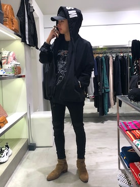 「MSGM（エムエスジーエム）のアイテム（ジャケット/アウター）」を使った、クロカワ　リオさん（メンズ・170cm）の春コーディネート
