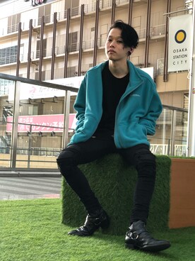 「thisisneverthat（ディスイズネバーザット）のアイテム（ジャケット/アウター）」を使った、クロカワ　リオさん（メンズ・170cm）の春コーディネート