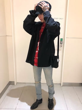 「Little sunny bite（リトルサニーバイト）のアイテム」を使った、クロカワ　リオさん（メンズ・170cm）の春コーディネート
