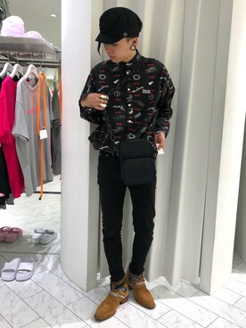 「DANKE SCHON（ダンケシェーン）のアイテム（バッグ）」を使った、クロカワ　リオさん（メンズ・170cm）の春コーディネート